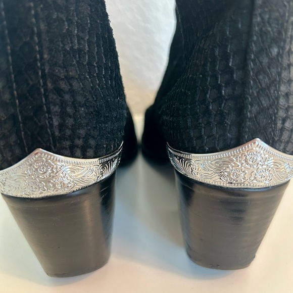 Jeffery Campbell suede snake boots sz 7 - Picture 6 of 9